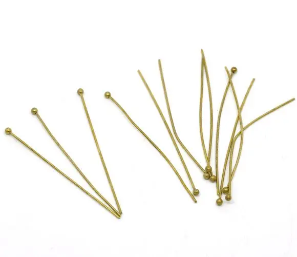 

DoreenBeads Antique Bronze Copper Ball Head Pins 45x0.7mm(21 gauge),sold per pack of 300