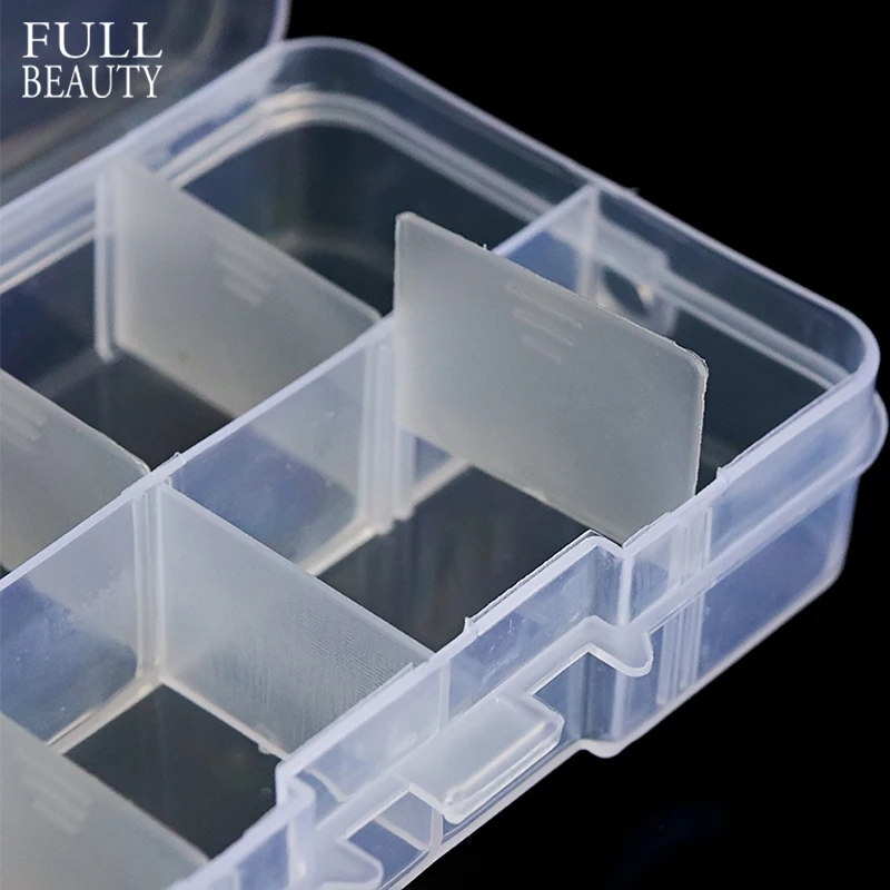 

Full Beauty 8/10/15 Slots Detachable Empty Plastic Storage Boxes Case for Nail Art Rhinestones Jewelry Beads Tools CH652