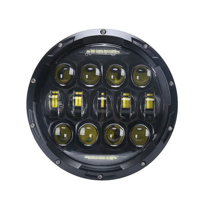  2x For 4X4 Lada Niva 75W 7Inch LED Headlights with DRL for Jeep Wrangler Trucks Offroad Lights for  - 4000130119333