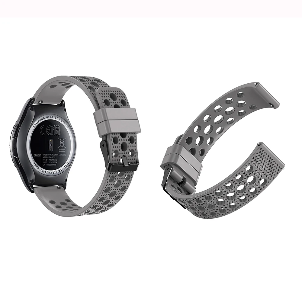 Ремешок для часов Samsung Sport Gear Band с металлической пряжкой 20 мм быстросъемный