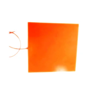 

240V 1500W 700*700mm Silicone Heater for machine adhesive 1 side 100k thermistor center 1000mm lead wire from middle of 1 side