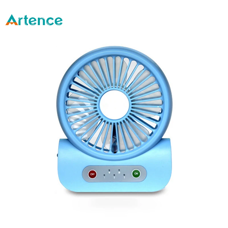 Multifunctional Chargeable Mini USB Fan With Power Bank For phone Led