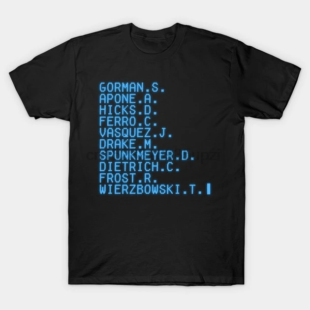 

Men Short sleeve tshirt Sulaco Marines Aliens Movie T Shirt Women t-shirt