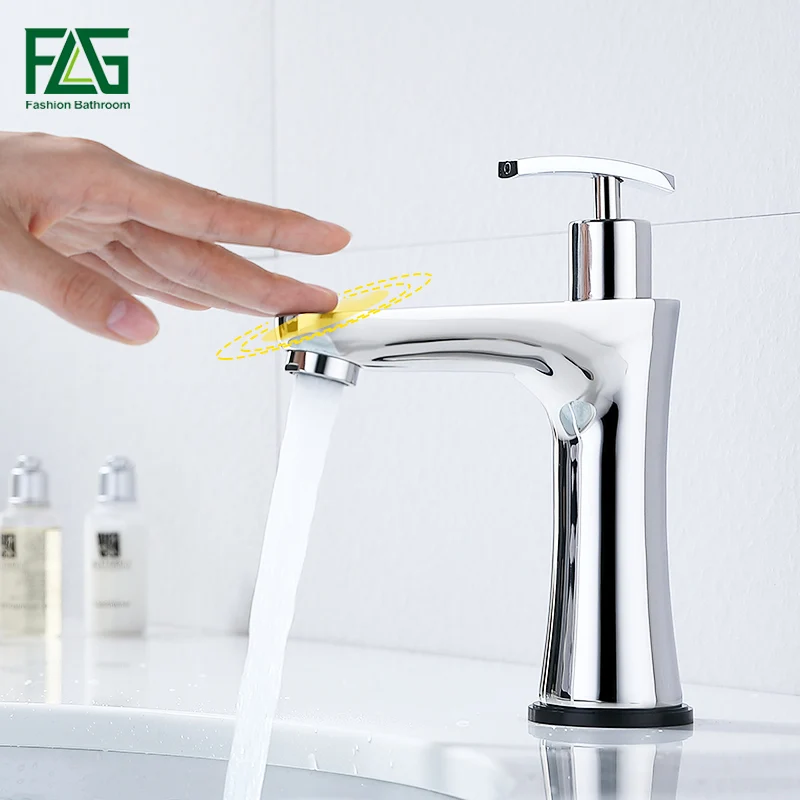 FLG Touch Control Basin Faucet Smart Touch Sensitive Bathroom Sink Tap