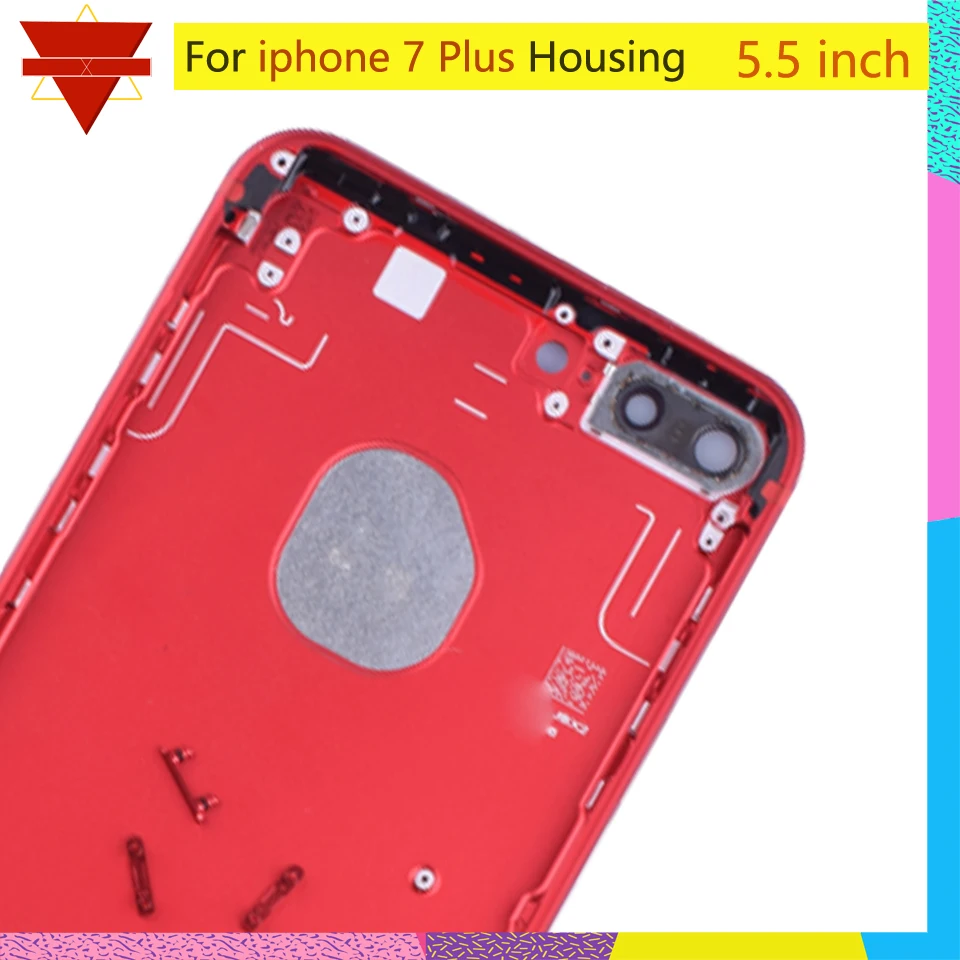 10 шт./лот, новинка для 7 Plus, металлическая крышка для батареи, дверь, полный корпус для Apple Iphone 7 Plus, шасси, средняя рамка с sim-лотком
