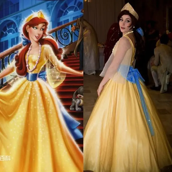 Russia Anastasia Princess Cosplay Dress Costume Stage Christmas Fancy