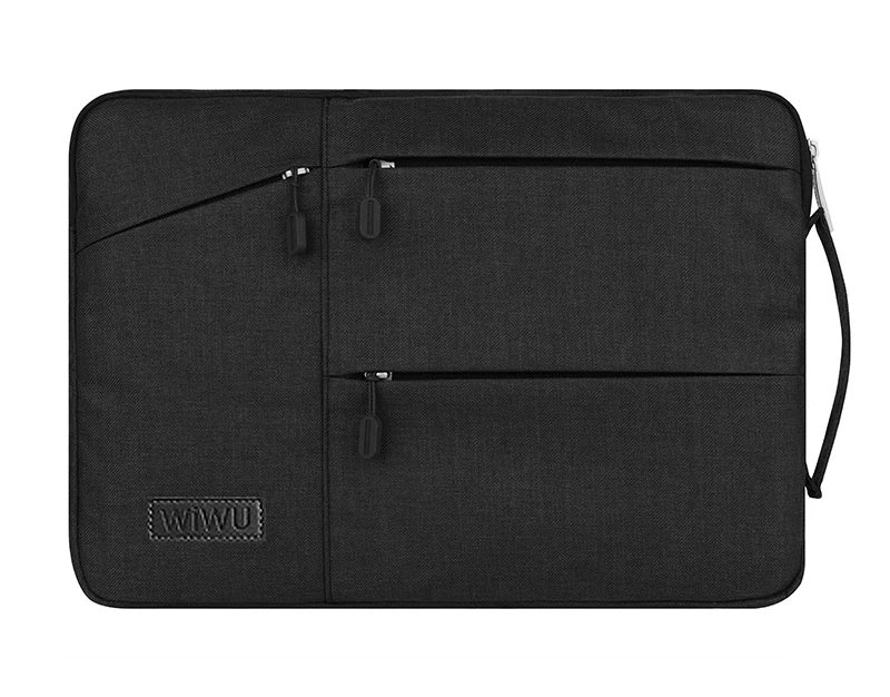 Сумка для ноутбука для DELL 12,3 12,5 13,3 14 15,6 дюймов ноутбуки модный планшетный ПК чехол водонепроницаемый держатель для рук дизайн сумка подарок - Цвет: black