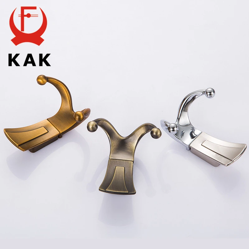 KAK модные настенные вешалки для ванной комнаты 2 крючка крючки халата пальто
