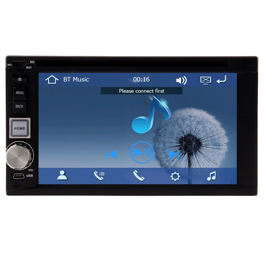 Best FM AM RDS 6.2 Inch Touch Screen Autoradio Auto MP3 GPS Map Car DVD BT 3D SD USB HeadUnit PC Sub EQ Stereo Radio 10