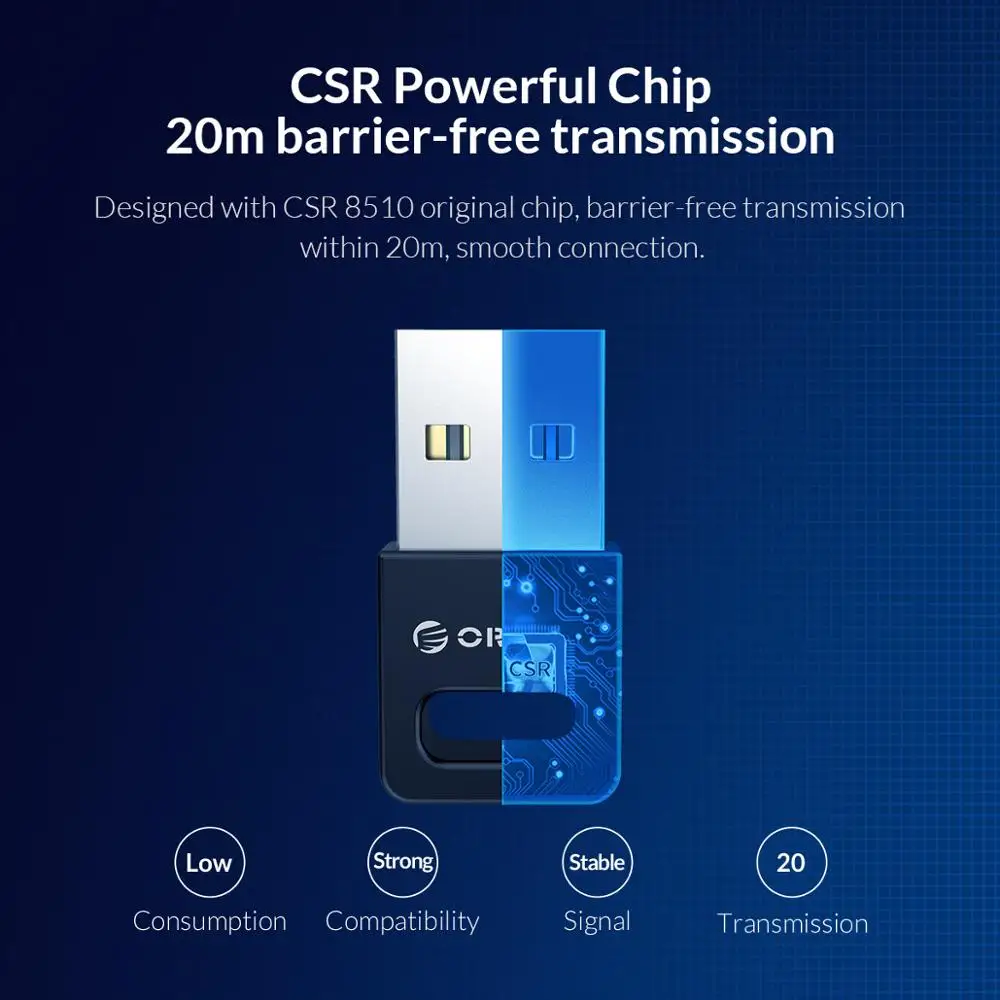 USB адаптер ORICO с Bluetooth 4 0 для ПК беспроводной мыши джойстика|Адаптеры и брелки