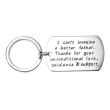 Dad Key ring,Father's Day Gift I Can't Imagine A Better Father, Dad Gift, Father Keychain Gift for Dad From Daddy's Girl or Boy father s day