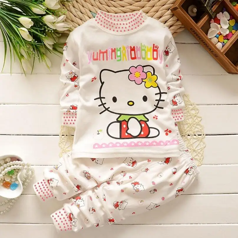 Baby Boy Girl Clothes Kids Clothes Sets T-shirt+pants Suit Clothing Set Cloud Printed Clothes Newborn Sport Suits