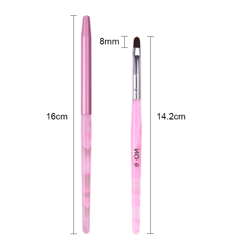 1 шт розовый УФ-гель для дизайна ногтей Кисть ручка с крышкой УФ гель для ногтей украшение для маникюра «сделай сам» инструменты