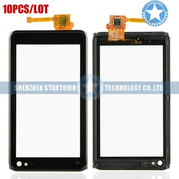 

10PCS/LOT Black For Nokia N8 Touch Screen Digitizer with Frame Front Touch Panel Lens Glass for Replacement Repair Parts