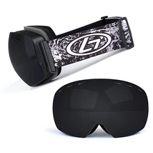 Лыжные очки Зимние виды спорта Сноуборд очки с анти-туман УФ Защита для Для мужчин Для женщин молодежи снегоход Лыжный Спорт катание маска