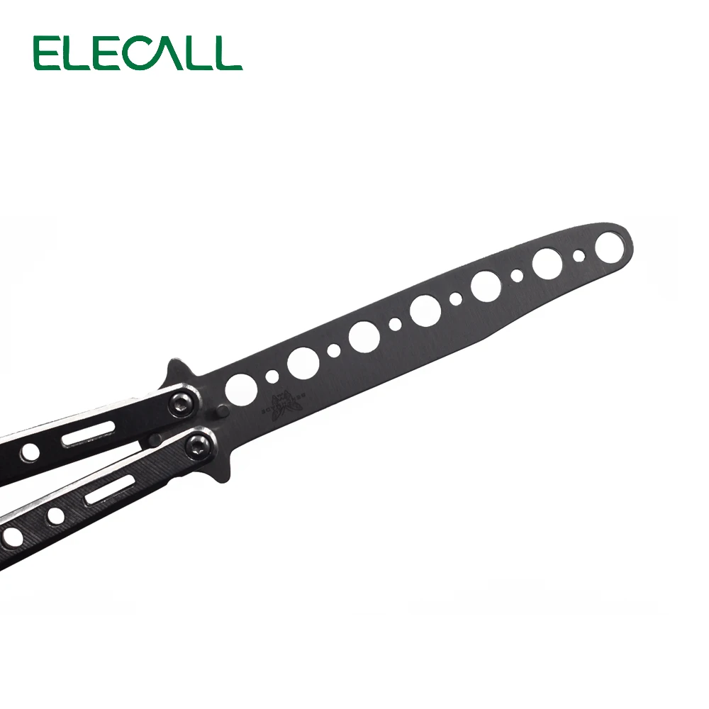 ELECALL butterfly Knife butterfly trainer balisong training tool folding knife self defense knife white not sharpened