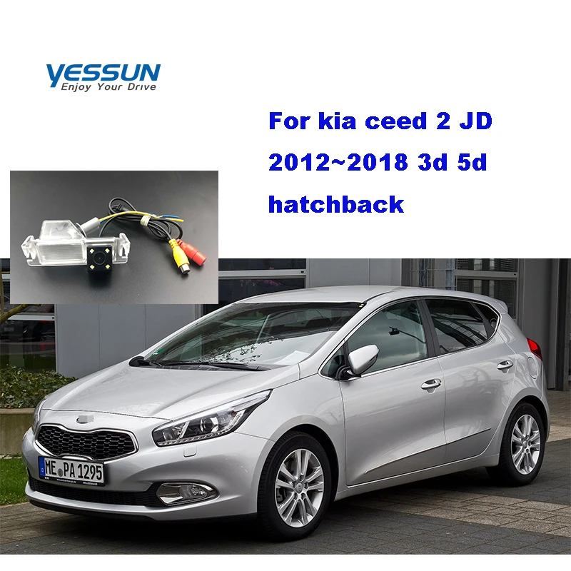 Yessun Автомобильная камера заднего вида для kia ceed 2 JD 3d 5d хэтчбек 2012 ~ 2018 Автомобильная камера заднего вида для kia ceed камера заднего вида