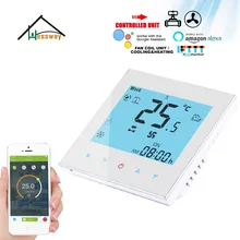 HESSWAY ЕС монтаж 2 трубы четыре трубы термостат wifi вентилятор катушки для 24VAC, 95-240VAC google home