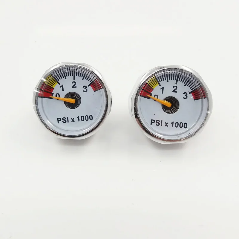 

Paintball PCP Air Pressure Gauge 2pcs 3500psi Mini Micro Manometre Manometer 1/8NPT threads