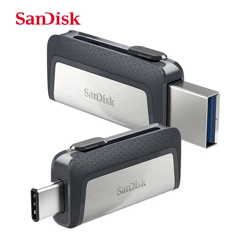 Sandisk SDDDC2 Extreme Type-C 256 ГБ 128 Гб 64 Гб двойной OTG USB флеш-накопитель 32 ГБ флеш-накопитель USB карта Micro USB Flash Type C 16 Гб