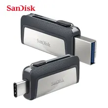 Sandisk SDDDC2 Extreme Type-C 128GB 64GB Dual OTG USB Flash Drive 32GB Pen Drive USB Stick Micro USB Flash Type C 16GB