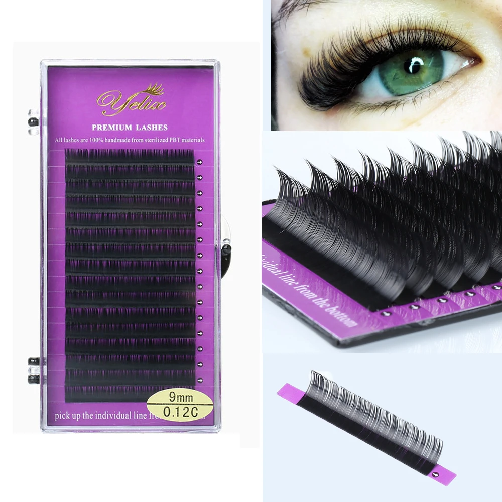 

1 Box 0.05/0.25 Highly Soft and Exquisite Individual False Eyelash Eye Lashes Mink Fake Eyelashes Extension Black Private Label