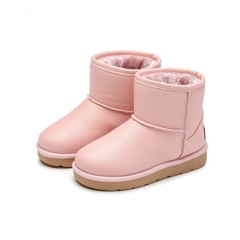 Winter Girls Pink Snow Boots Infant Children Martin Boot Cotton Student Shoes