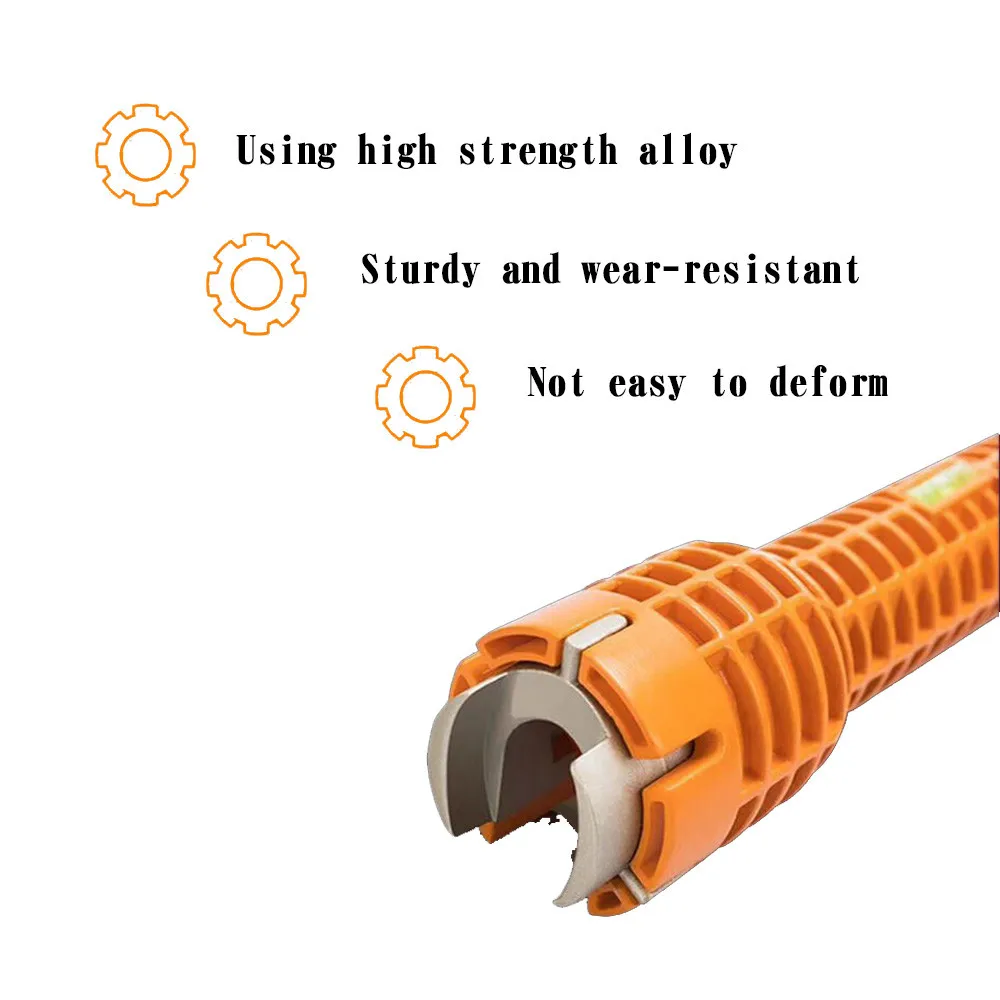 Многофункциональный раковина бассейна сервисный ключ для смесителя бытовой ванны кухня желтый установить кран гаечный ключ трубы гаечный ключ сантехника установщик инструменты