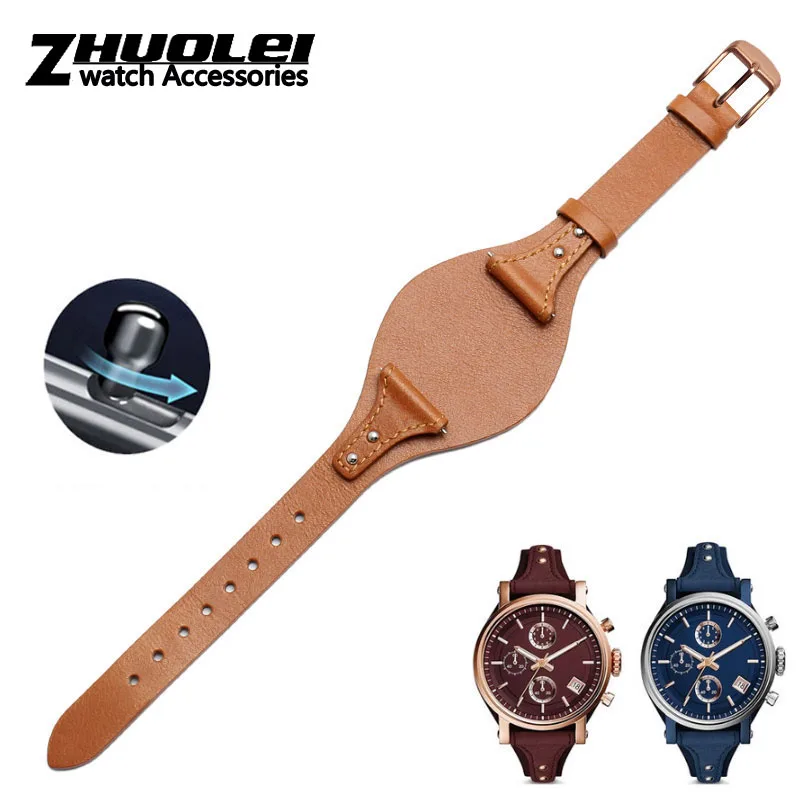 

New high quality original 1:1 make band for FOSSIL leather watch belt fossil ES4114 ES4113 ES3625 ES3616 women's 18mm tray strap