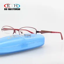 Модные очки, оправа, сплав, металл, без оправы, оправа для очков, женские очки, Rui Hao, oculos 9255