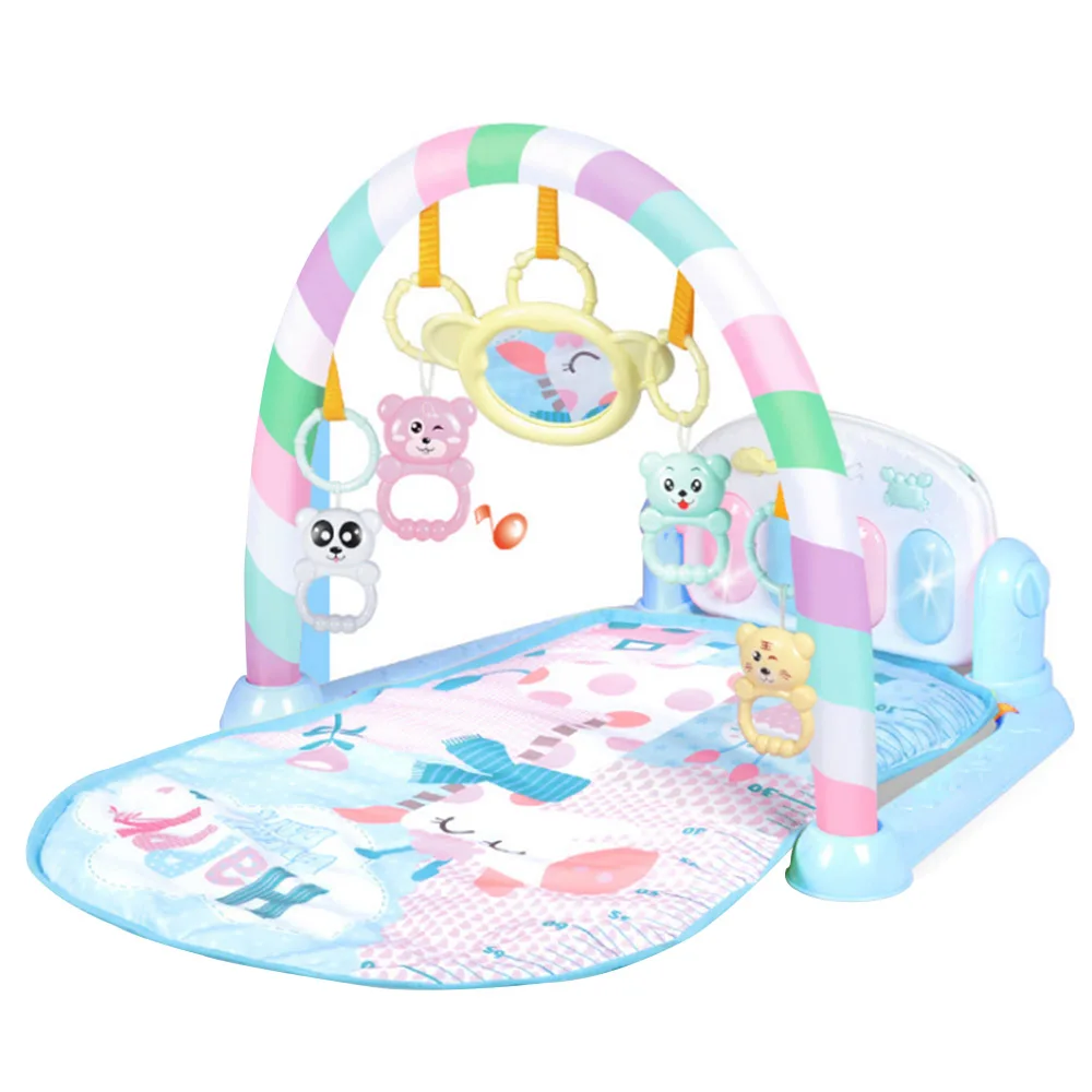 

Baby Multifunctional Play Mat Baby Gym Toys Soft Lighting Rattles Musical Blue Pink Toys For Babies Play Piano