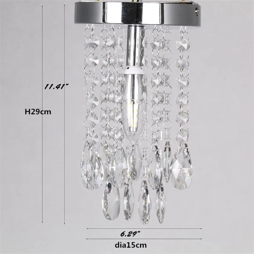 Cristal LED techo Candelabros pasillo lámpara de techo corredor cristal lustres luz en el comedor iluminacion led techo E14