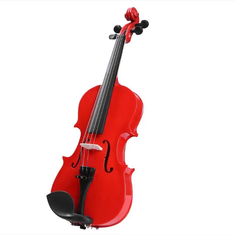 Ручной работы 1/8 Размеры акустическая для скрипки, музыкальных Скрипка для с чехлом лук канифоль ударные инструменты учебные принадлежности - Цвет: Red