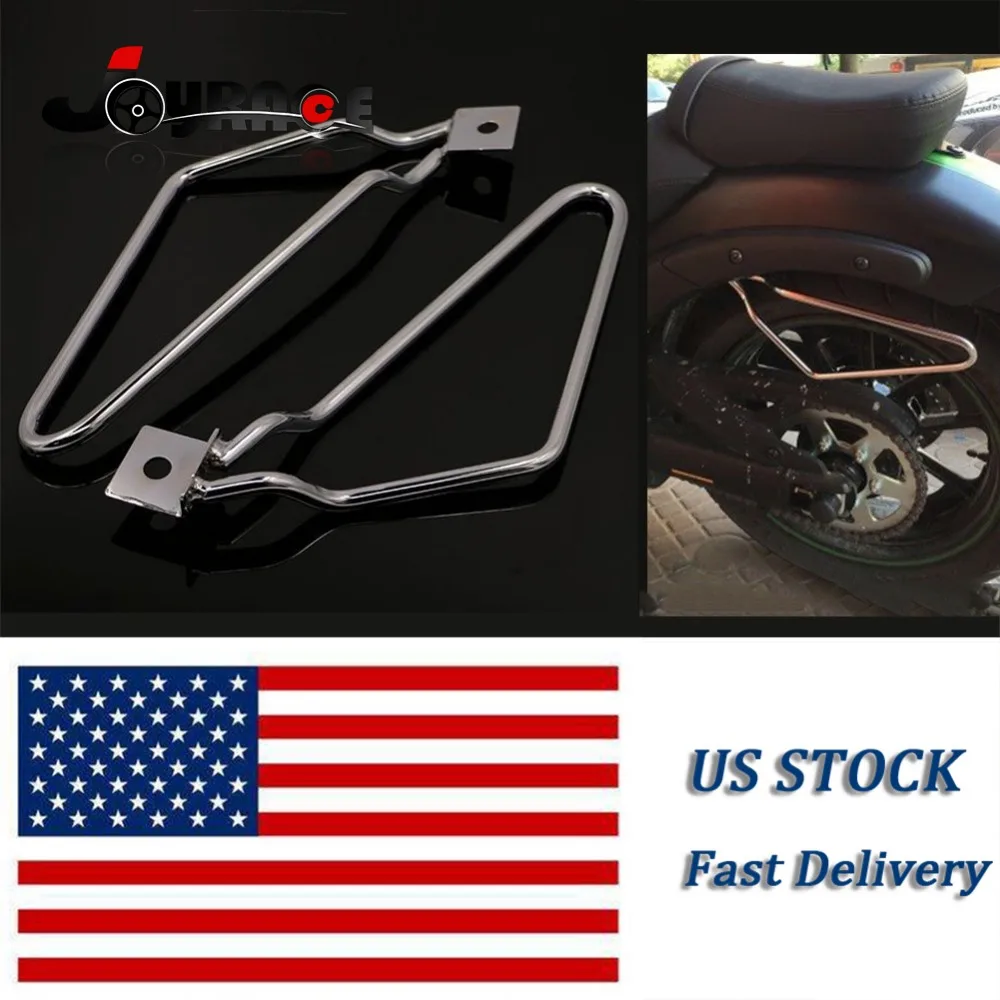 

Motorcycle Saddlebag Support Bars Brackets For Harley Sportster 883 Iron XL883N Dyna Fat bob FXDF