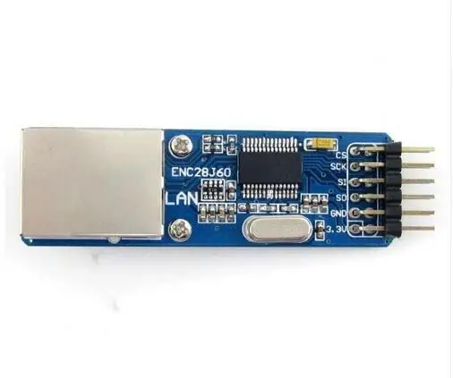 5 pcs ENC28J60 Ethernet LAN Network Module SPI Interface RJ45 Connector to Serial Converter 51 AVR | Компьютеры и офис