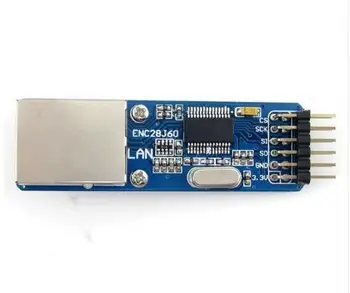 

5 pcs ENC28J60 Ethernet LAN Network Module SPI Interface RJ45 Connector Ethernet to Serial Converter 51 AVR
