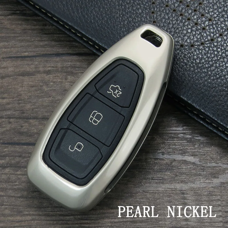 New Fashion Zinc Alloy Car Styling Key Remote Key Case Cover Key ring is For Ford Focus Fiesta Kuga C-Max Galaxy - Название цвета: type3