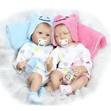22 polegada de silicone reborn menino boneca Artesanal boneca Reborn Macios dormir Vinil Menina Bebe Reborn Bebês Reborn Brinquedos Boencas Chupeta