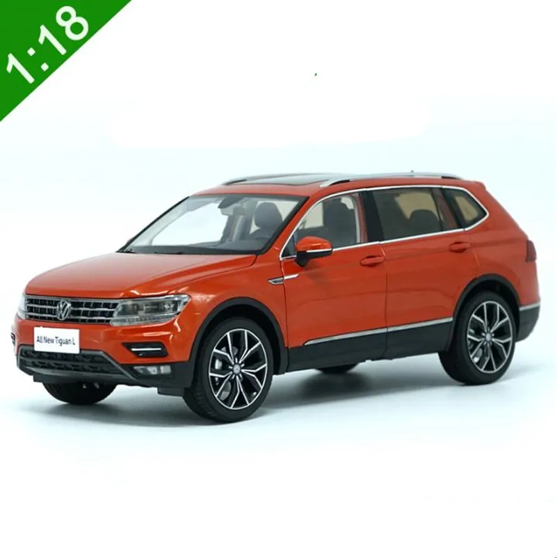 Оригинальная передовая коллекция tiguan l, игрушечный автомобиль из 1:18 сплава, высокая имитация TIGUAN L, литой металлический автомобиль