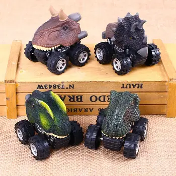 

New Plastic Dinosaur Dragon Shaped Car Toy Model Hobby Toys Car Replace Kids Gifts Boys Girl Animal Pull Back Car Toy Vehicles