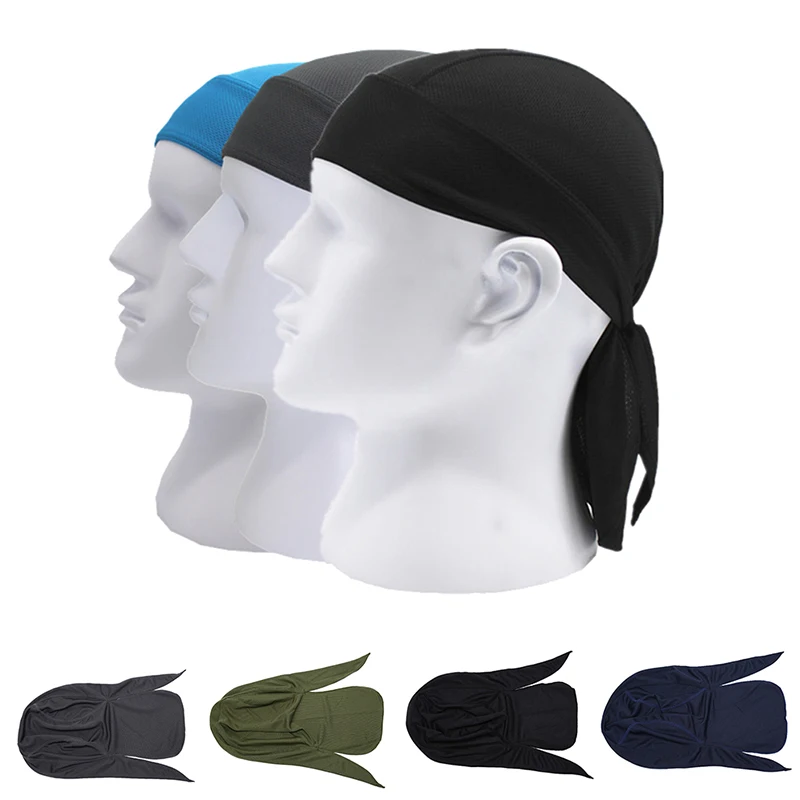 Quick Dry Pure Cycling Cap Men Outdoor Running Riding Hood Headband Head Scarf Bandana Headscarf head wraps for men