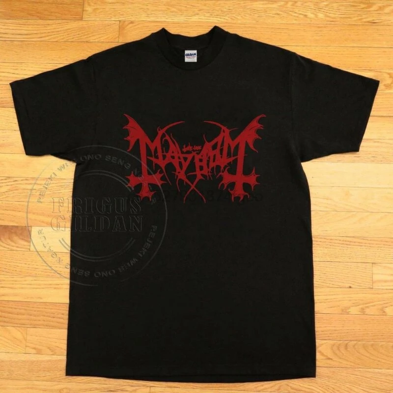

Vintage 80 90's Mayhem - True Norwegian Black Metal Heavy T-shirt reprint