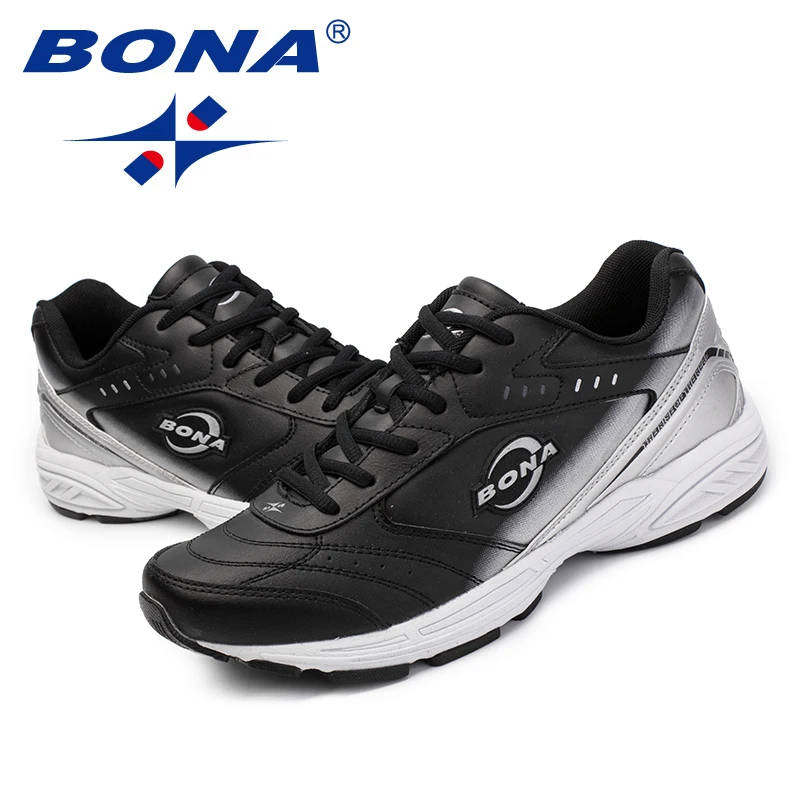 BONA New Classics Style Men Casual Shoes Lace Up Men Loafers Split Leather Men Flats Outdoor Fashion Sneakers Fast Free Shipping