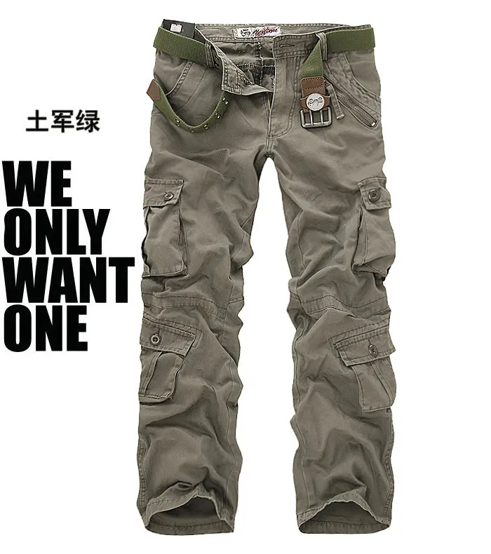 Hot sale free shipping men cargo pants camouflage trousers military pants for man 7 colors