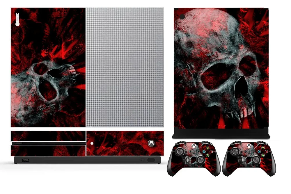 Skull 251 Vinyl Skin Sticker Protector for Microsoft Xbox One S and 2