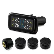 TPMS Автомобильная электроника Беспроводной шин Давление мониторинга Системы с внешними сменный Батарея датчики ЖК-дисплей Дисплей U903