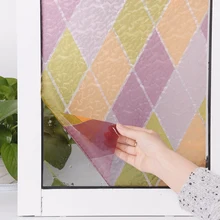 SUNICE Fancy-Fix виниловый статичный клеящийся для личного пространства витражное окно пленка Декор Высокое качество 36," x 20"(92 см x 50 см