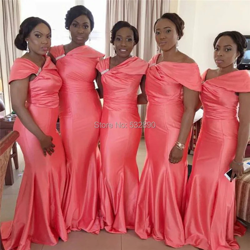 2016-Pink-Robe-Demoiselle-D-honneur-Cap-Sleeve-Sweep-Train-Pleat-Vestido-Madrinha-Mermaid-Bridesmaid-Dress.jpg