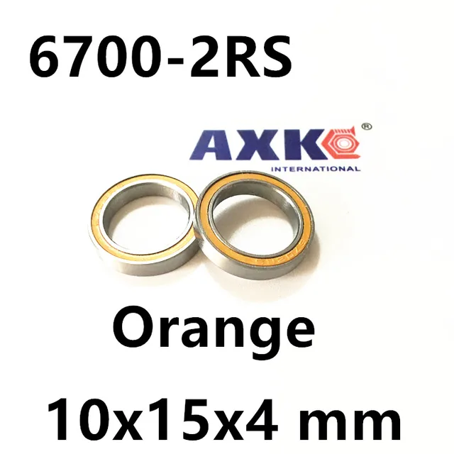 6700rsベアリングABEC-3 (10個) 10x15x4mm薄片6700-2rsボール