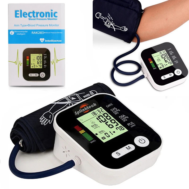 1pcs Digital Lcd Upper Arm Blood Pressure Monitor Heart Beat Meter Machine Tonometer For Measuring Automatic Home Health Care 1pcs Digital Lcd Upper Arm Blood Pressure Monitor Heart Beat Meter Machine Tonometer For Measuring Automatic Home Health Care